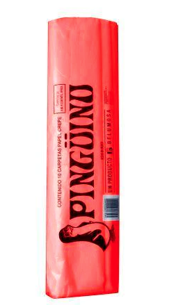 [10-248165] PAPEL CREPE PINGUINO PTE. C/10 PZAS. NO.05 ROJO
